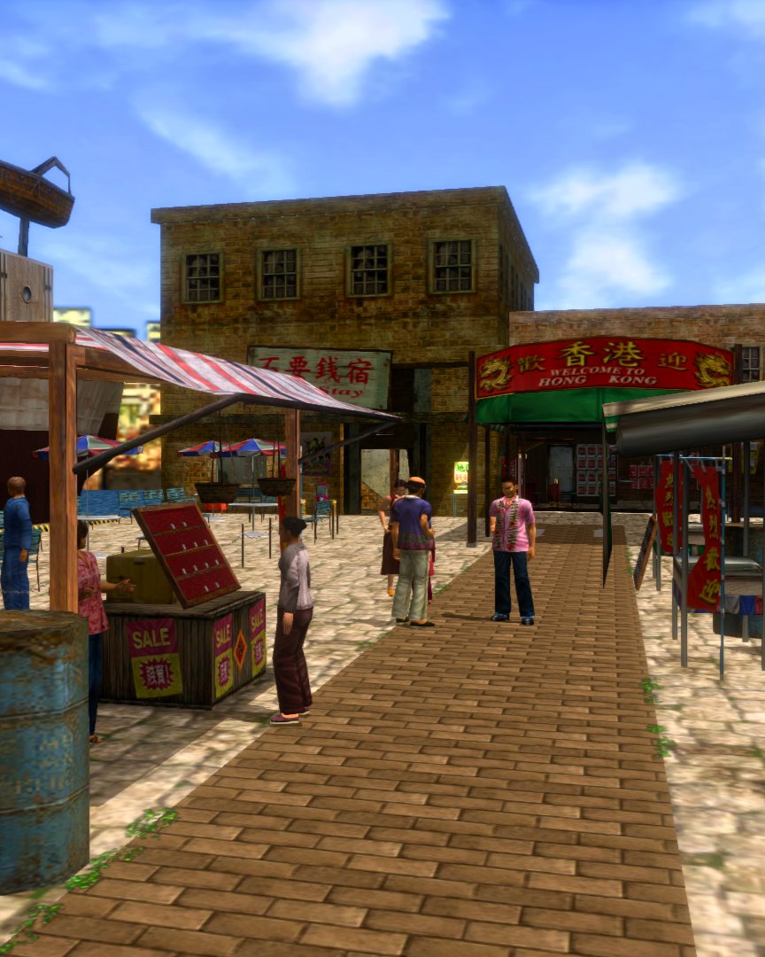 Welcome to Hong Kong! 🇭🇰 Fortune's Pier is the first location Ryo explores in Shenmue II. It may be a small area, but wow does it leave an impression; bright colours and not a familiar face in sight! We wish we could experience this feeling again.

#DeepLore #SEGA