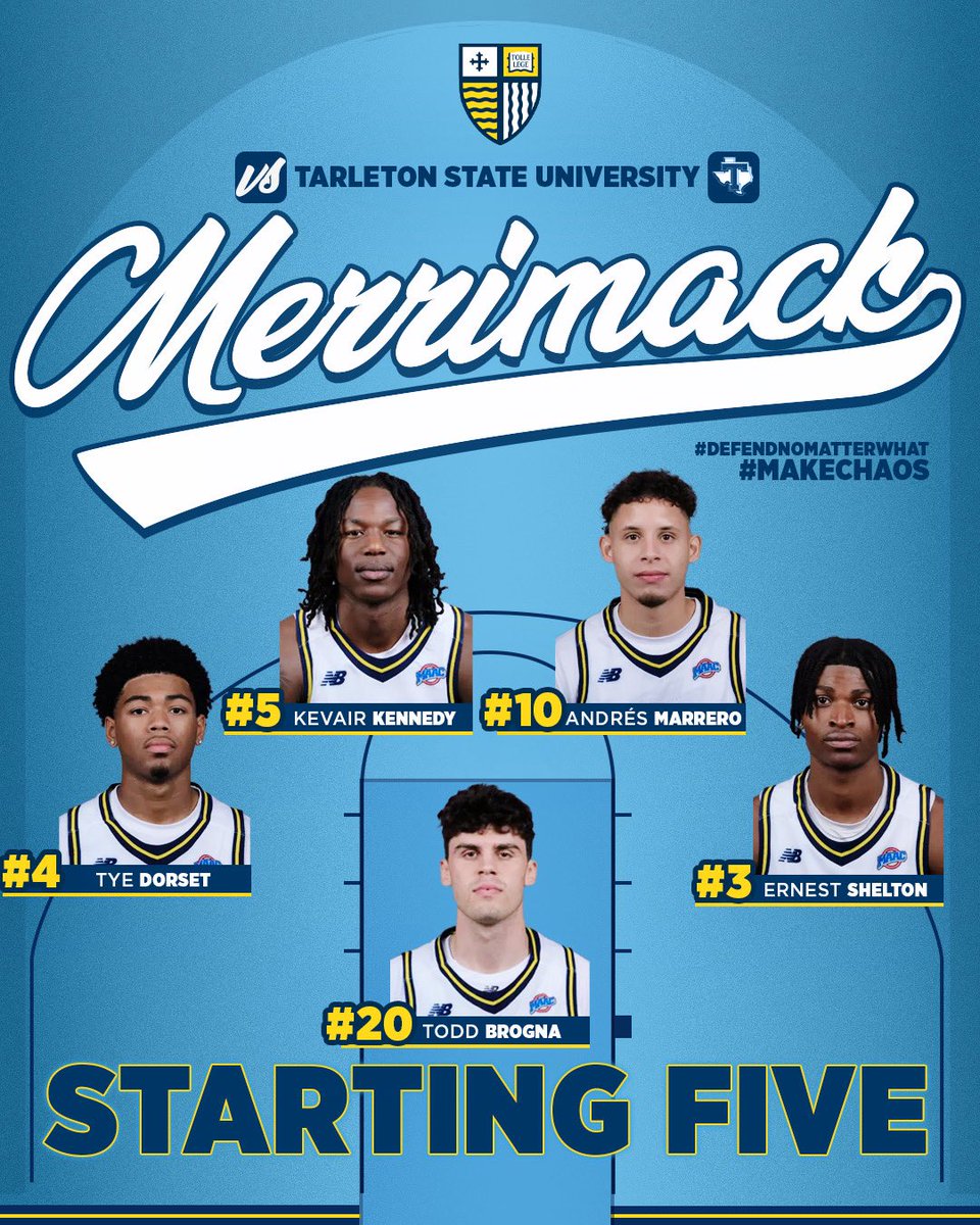 starting five in Stephenville #MakeChaos