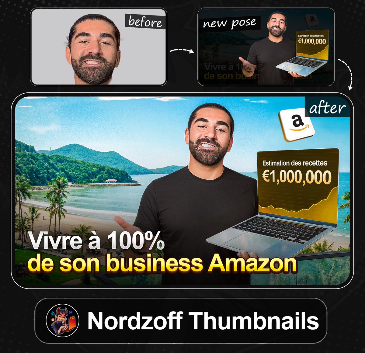 nordzoff's tweet image. Before/After Youtube Thumbnail 

What do you think?

#thumbnail #thumbnaildesign