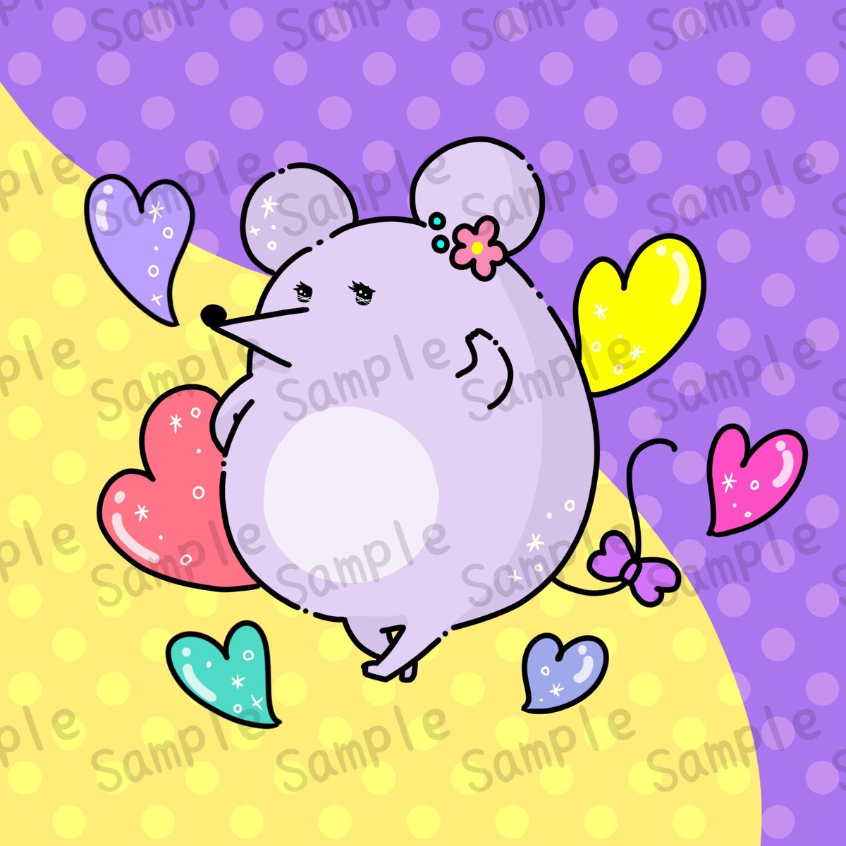 #ゆるゆる動物プロフィール

どこかアンニュイで上品な雰囲気を放つネズミガール🐭🎀
彼女はネズミ一族のマドンナで、その瞳に見つめられたネズミたちはみんな虜になってしまうとかなんとか！

いつもひとり、喫茶店の窓辺からお外を物憂げに眺めている彼女は
果たして何を想うのか…