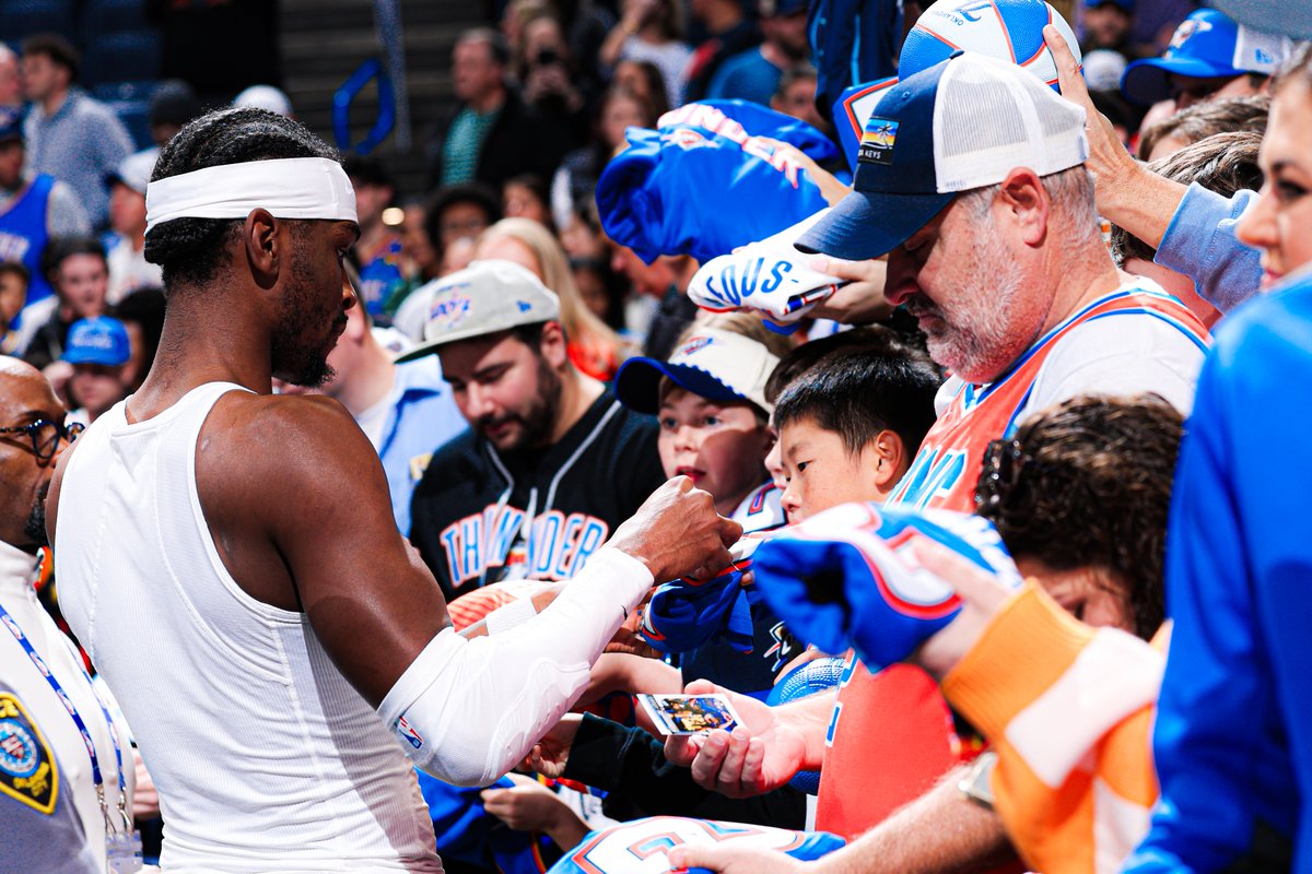 okcthunder's tweet image. We missed you, Loud City 🗣️