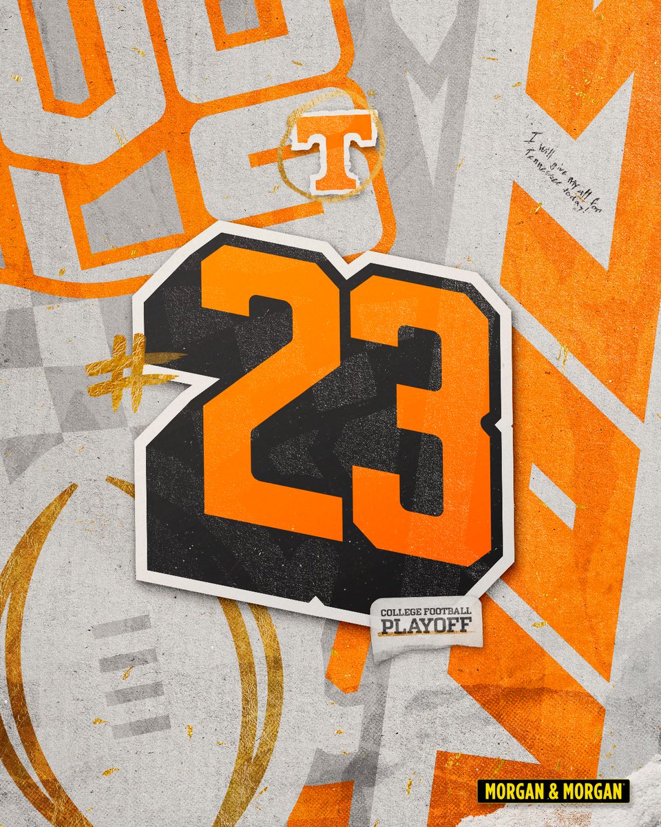 23 in this week's <a href="/CFBPlayoff/">College Football Playoff</a> rankings

#GBO 🍊 | #CFBPlayoff