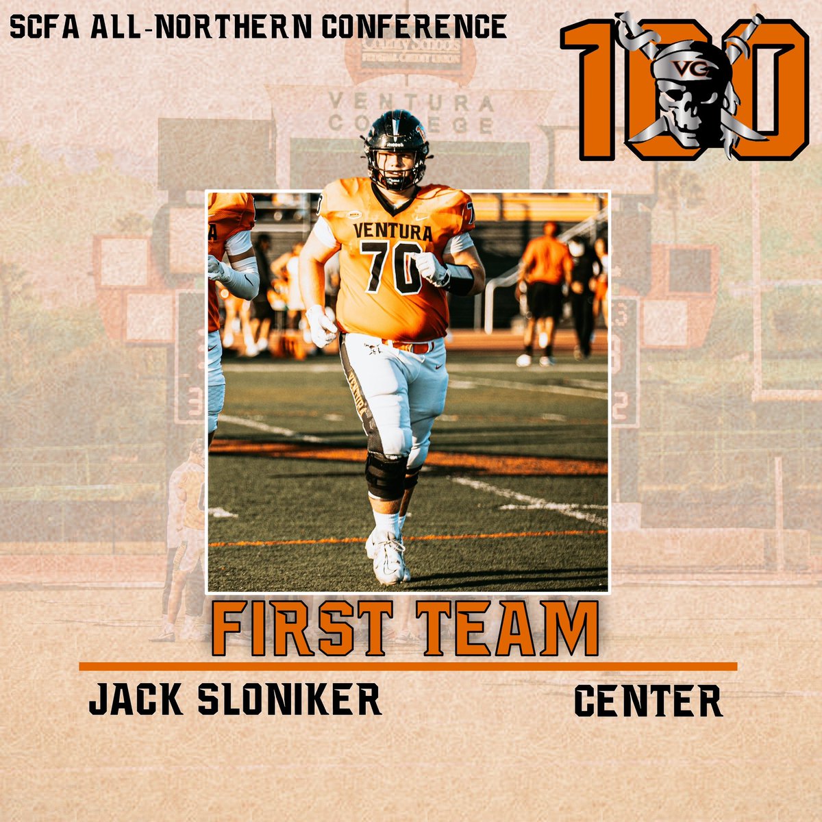 VCPirateFB's tweet image. All Conference OL 1st Team Selections #VCFF