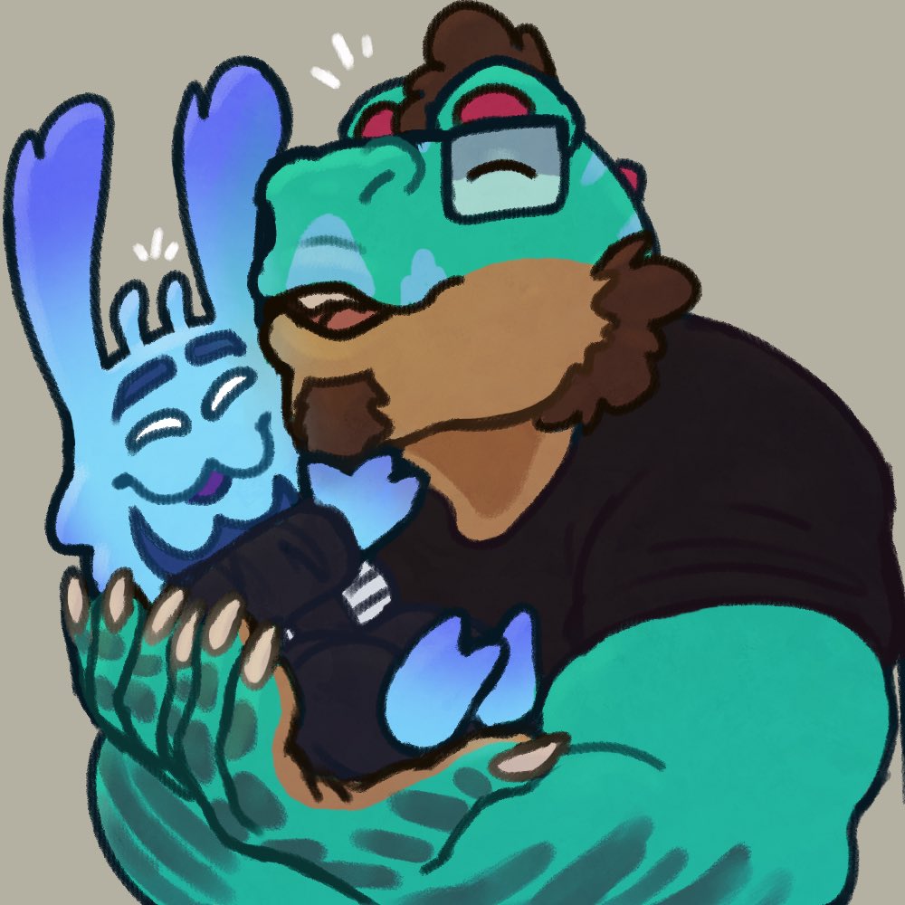 Huggin mah Alien fren <a href="/NSF_Fluffle/">NotSafeForFluffle✨</a> 💙 :3c