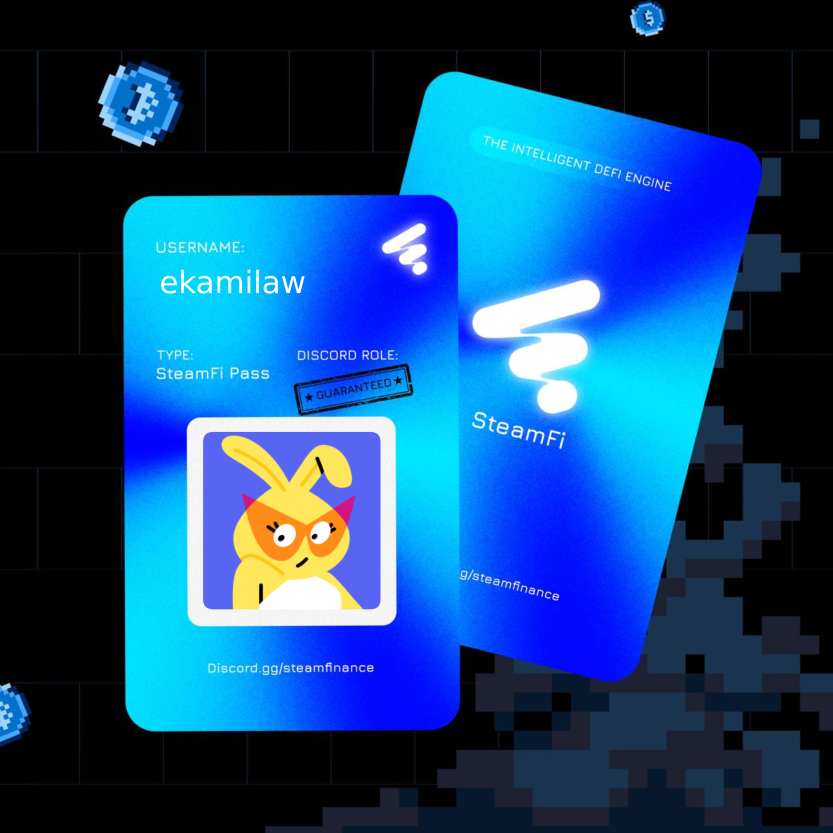 One of the few 

One of the first to <a href="/SteamFinance/">SteamFi</a>.

One of those early to SteamFi’s intelligent DeFi engine.
Claim your Pass + Discord role now: 

 discord.gg/steamfinance