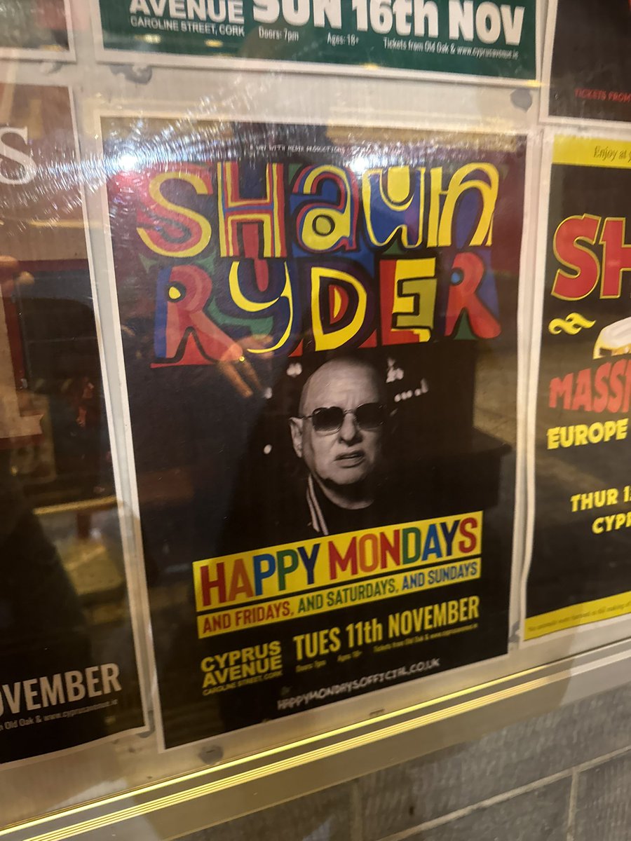 Legend evening with <a href="/ShaunryderX/">Shaun Ryder</a> Cyprus Avenue, Cork.