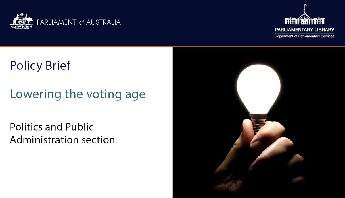 ParlLibrary's tweet image. Lowering the voting age: bit.ly/47SHvFE