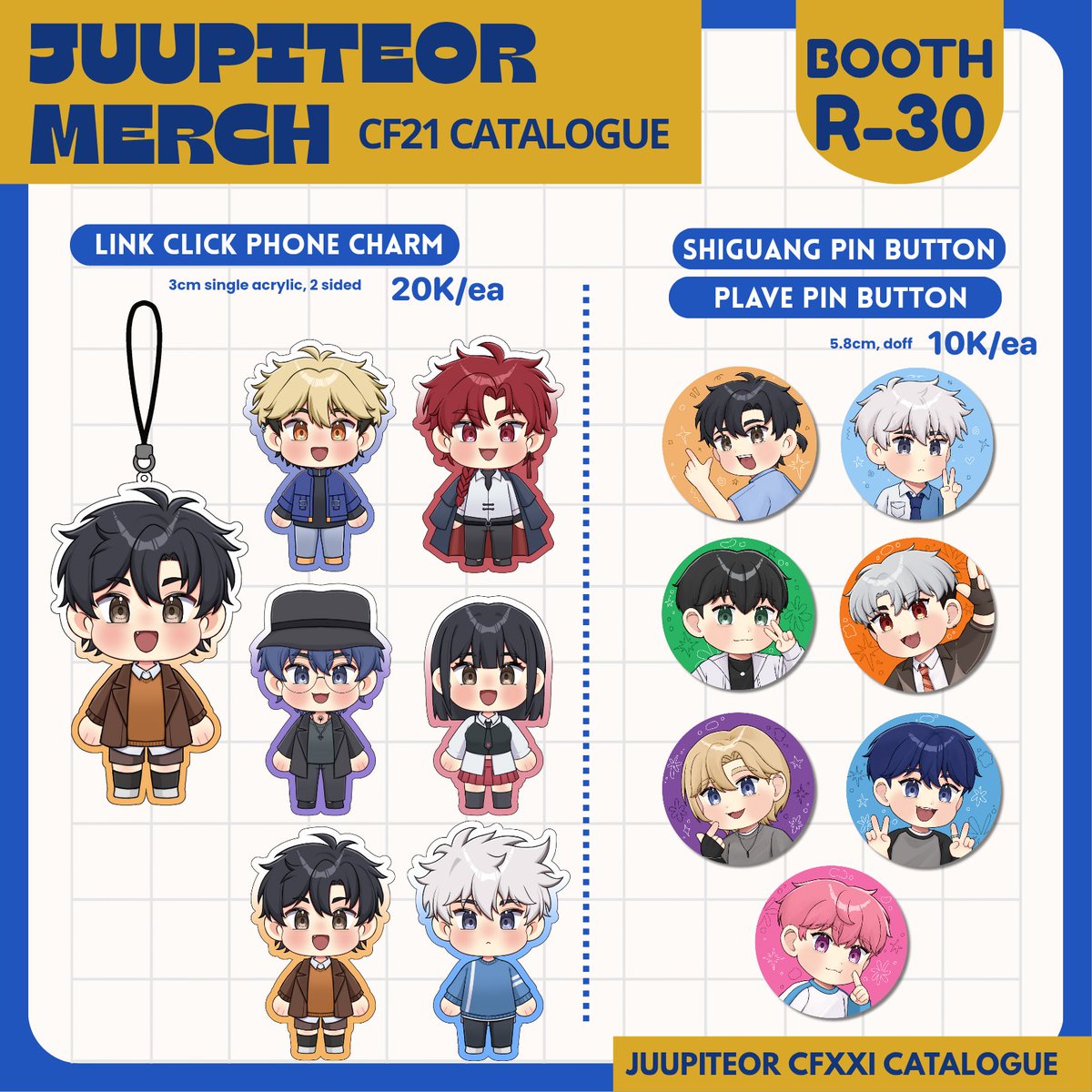 [💙 &amp; 🔁 appreciated]
Juupiteor #CF21 catalogue 🪼💥
[ <a href="/comifuro/">Comic Frontier</a> ]

📅 15 Nov | ICE BSD
📍 R-30 Ayam Suka Bakar Bumi
⭐ Fandom : Alien Stage, Link Click, Plave, The Summer Hikaru died 

#CFXXI #CF21 #CFXXICatalogue #cf21catalogue #alnst #linkclick #plave #tshd