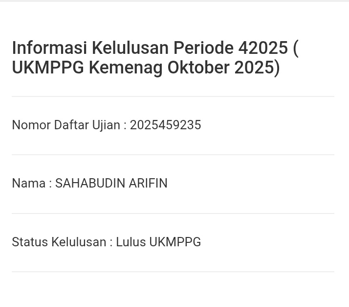 Arifin_Sahab's tweet photo. Alhamdulillah Lulus PPG Kemenag Batch 3 UIN Alauddin Makassar, Semoga saya dapat menjalankan Amanah Guru Profesional ini dengan baik https://t.co/oFqokCWzS6