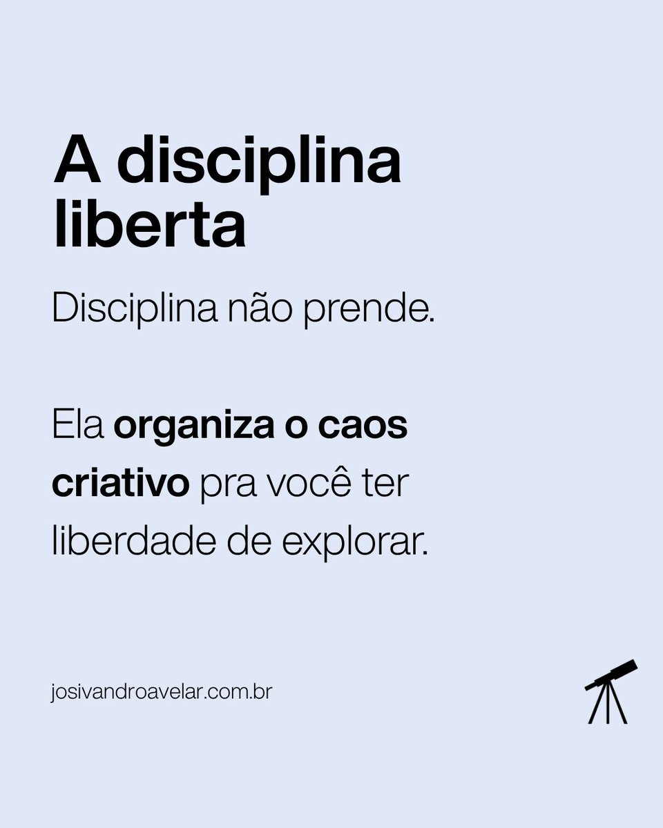 josivandro's tweet image. ✨ Inspiração é faísca. Constância é chama.

No novo #ContentTalks, falo sobre disciplina, rotina e perseverança — os verdadeiros motores da produção cultural.