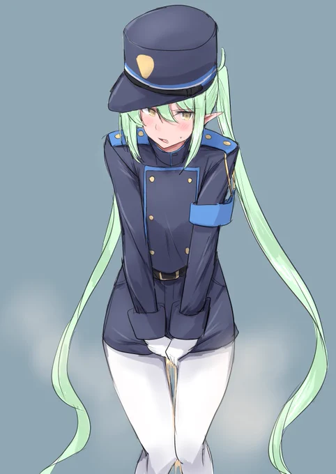 お題のブルアカのノゾミが、お漏らしです。