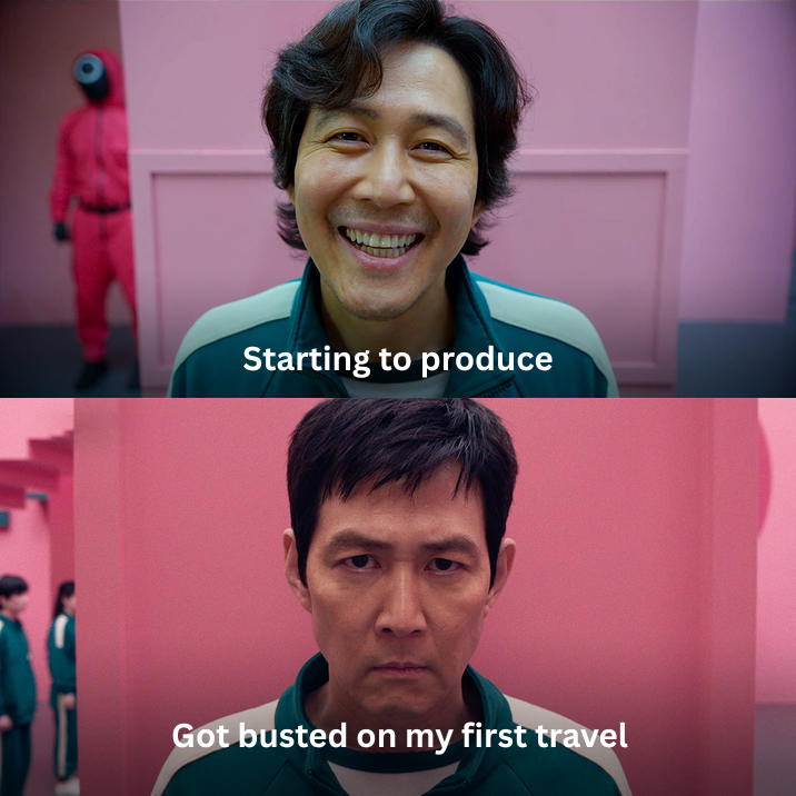 doperaider's tweet image. Started with dreams, ended with sirens.
Play smart fam, every upgrade counts.
From happy producer to travel disaster in one move 🤣