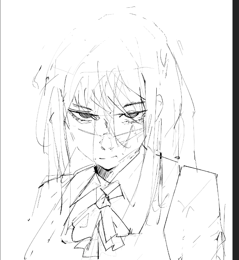 Mrz740's tweet photo. quick yoru sketch https://t.co/DNanEiADfw