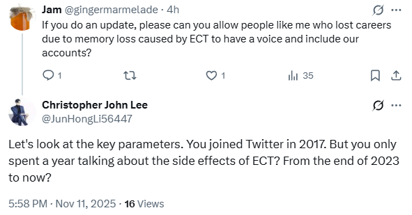 chrisjamesdubey's tweet photo. Dismissing reports of ECT memory loss because they weren't disclosed sooner is akin to shaming sexual assault victims who report it years later. Another form of #abuse. #SurvivorStories #MentalHealthMatters #Psychiatry #MedTwitter #PsychTwitter #MadTwitter @JunHongLi56447 https://t.co/cHKmK8UW8y