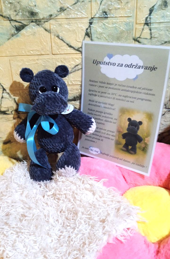 AnaVasic2's tweet image. 🦛 Nilski konjic spreman da otputuje kod @IrinaCanak88716  sa sve uputstvom za odrzavanje ...   (pa kad smo tako lepi 🥰) i svojom slikom u setnji kroz omiljeni sumarak.