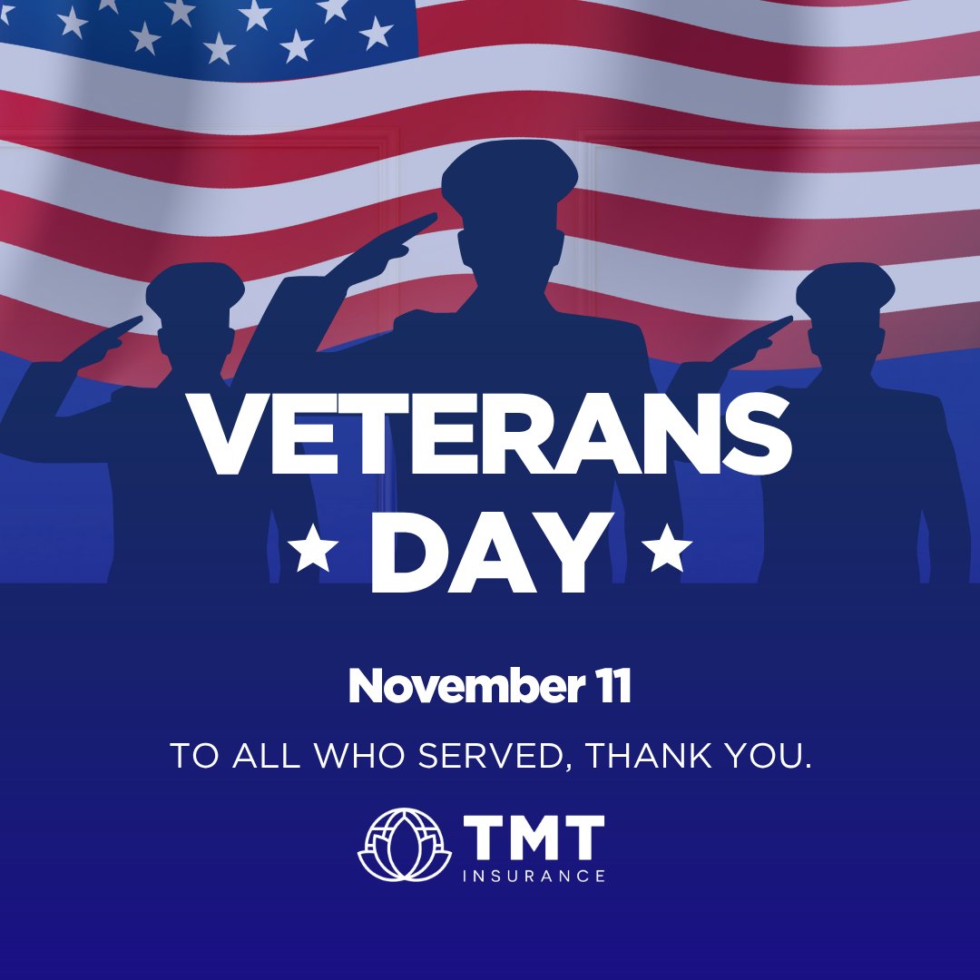 TMT_Insurance's tweet photo. This #VeteransDay, we celebrate your courage and commitment, and we’re here to help you make the most of #Medicare and #ACA Open Enrollment season.

📞Call us today at 832.770.9972 for ACA and 346.766.0284 for Medicare. https://t.co/eSJXW94b2F