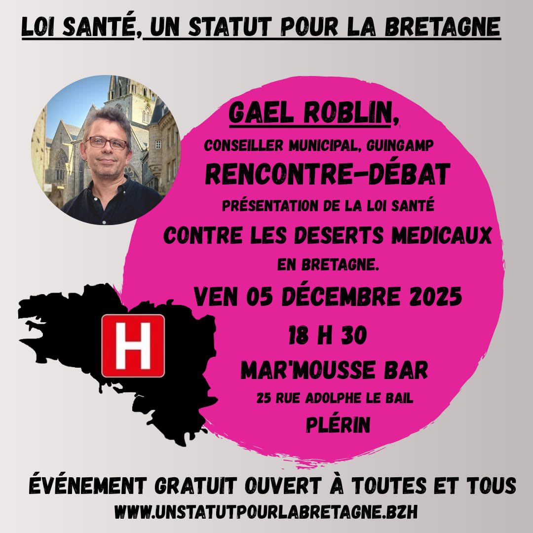 Les collages et les réunions publiques pour expliquer l'intérêt de la prise de compétence santé par la #Bretagne continuent , à lire signer ✍️ et diffuser petitions.senat.fr/initiatives/i-… 👈 #bzh