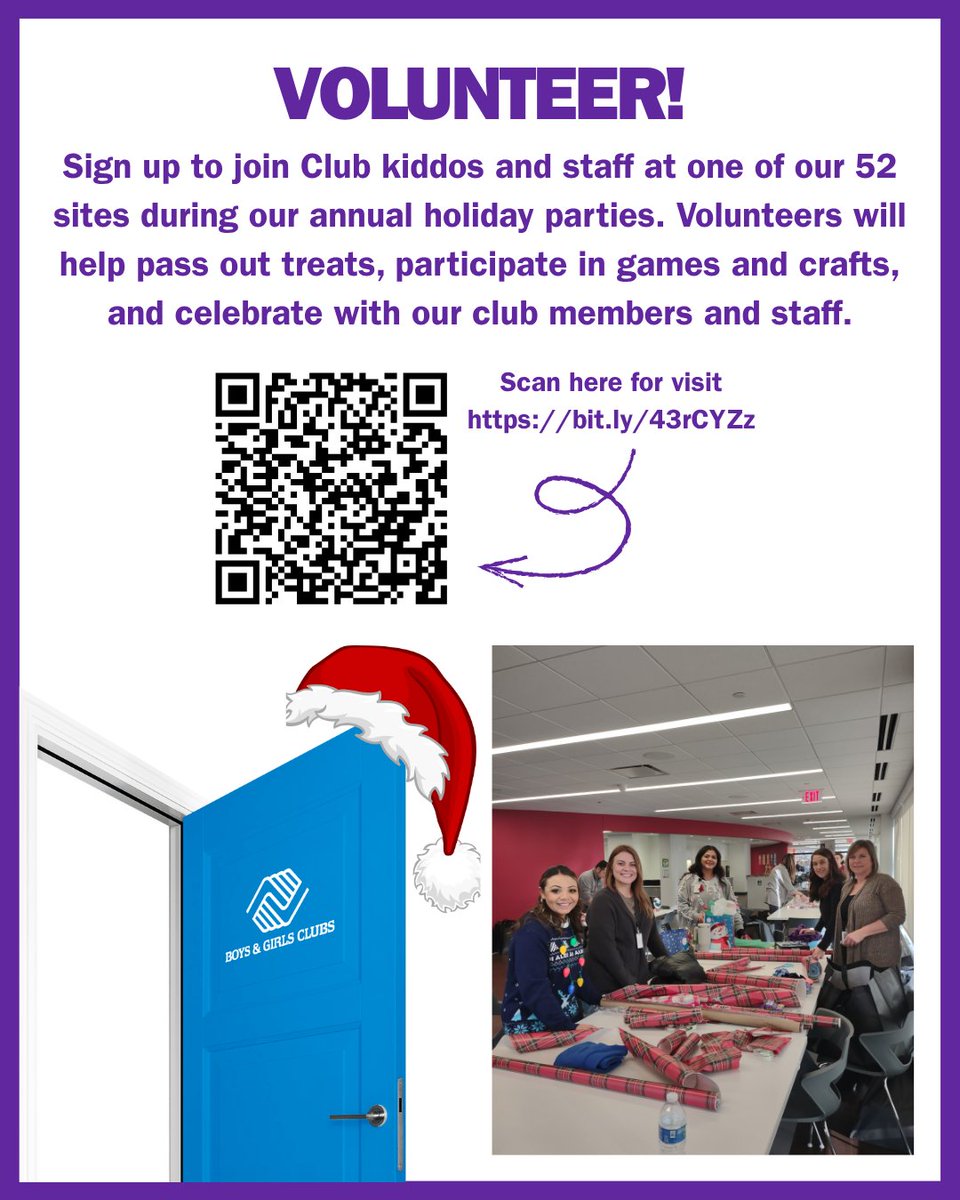 bgcncil's tweet photo. The holidays are near! 💙🎁 Become a Holiday Champion and help us make the season brighter for our Club members. 🫶

See how you can get involved → https://t.co/hb7KeYqVxK #HolidayChampions #GiveBack https://t.co/J0G0LJXupy