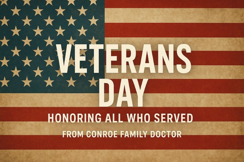 conroefamilydoc's tweet photo. Today we honor all who served.
Your courage and sacrifice inspire us every day.
Thank you, Veterans! 🇺🇸
— Conroe Family Doctor
https://t.co/kdqk4NUNVN

#VeteransDay #ThankYouVeterans #ConroeTX https://t.co/ia56dnG0RU