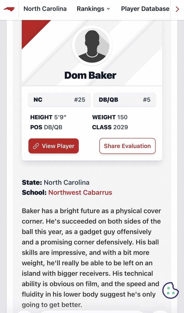 Thank you redzone prep for the write up. #Ranked #Freshman #NC 

<a href="/PrepRedzoneNC/">Prep Redzone North Carolina</a> <a href="/pepman704/">Matt Morrow</a> <a href="/CoachE_Morman/">Eric Morman</a> <a href="/StephenGreen88/">Stephen Green</a> <a href="/CoachJacobCain/">Jacob Cain</a> <a href="/willshee5/">SureHands</a> <a href="/CoachStoner67/">Coach Stoner</a> <a href="/NCHSTrojanFB/">Northwest Cabarrus Football</a> <a href="/DukeFOOTBALL/">Duke Football</a> <a href="/UNCFootball/">Carolina Football</a> <a href="/WakeFB/">Wake Forest Football</a>