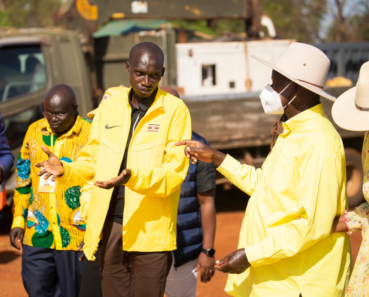JoshChepFound's tweet image. “I congratulate and thank Joshua Cheptegei for not squandering his earnings from his talent and hard work,” President Museveni said. “He is putting up a hotel in Kapchorwa, which I was glad to tour. This is a good example of how to use land productively while creating jobs.