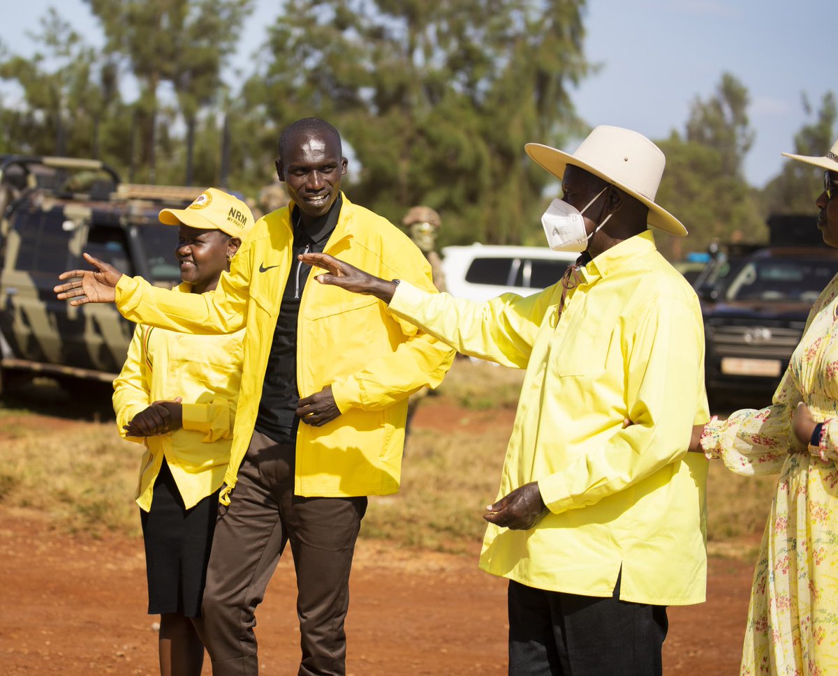 JoshChepFound's tweet image. “I congratulate and thank Joshua Cheptegei for not squandering his earnings from his talent and hard work,” President Museveni said. “He is putting up a hotel in Kapchorwa, which I was glad to tour. This is a good example of how to use land productively while creating jobs.