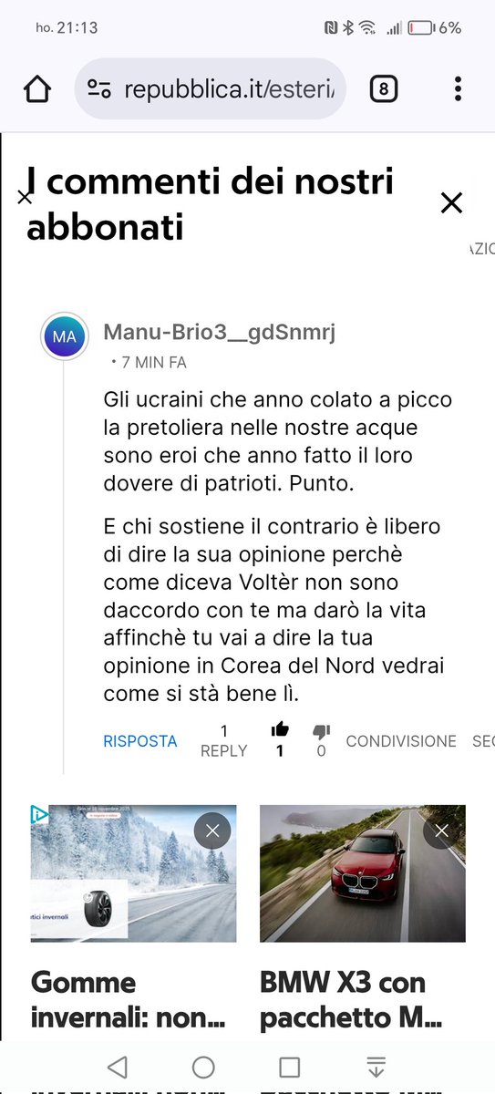 CrackFriday's tweet image. Sul forum di @repubblica ci si diverte troppo.
#Donbass #Russia #Ucraina #Pokrovosk