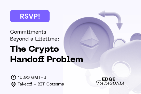 What happens to your crypto when you’re gone or when control needs to change hands?

Billions are lost forever because keys get lost, holders disappear, and access dies with them.

Join Ante Labs this Thursday at <a href="/JoinEdgeCity/">Edge City</a> Patagonia to discuss The Crypto Handoff Problem and