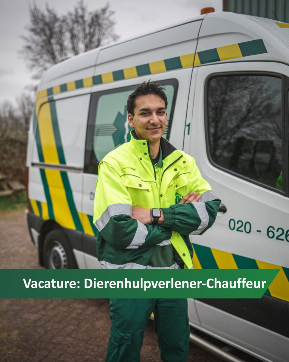 🚨 Gezocht: Dierenhulpverlener-Chauffeur

Wij zoeken een dierenhulpverlener-chauffeur voor vooral avond- en nachtdiensten. In deze unieke functie combineer je zorg voor dieren met het rijden op onze ambulance – midden in de stad.

👉🏼 dierenambulance-amsterdam.nl/over-ons/werke…