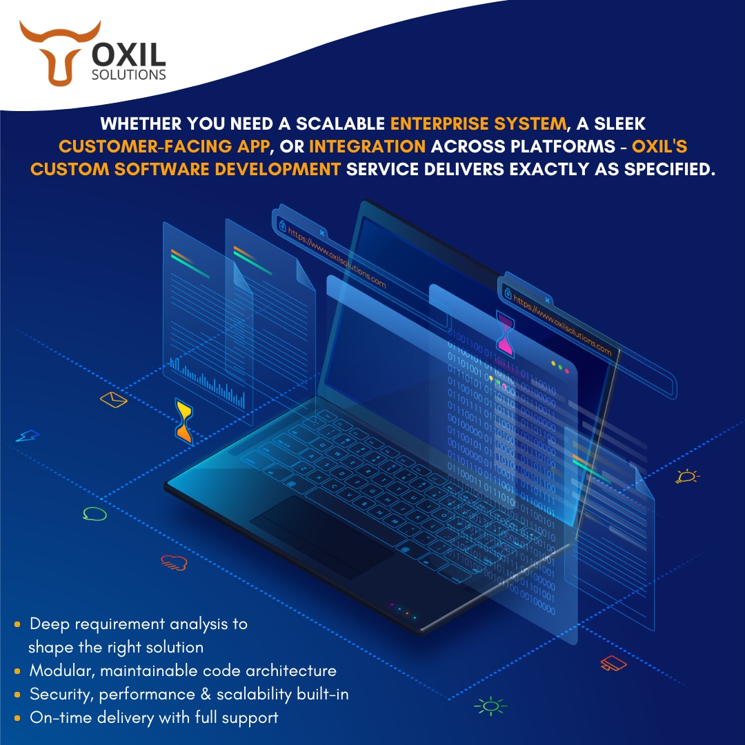 OxilSolutions's tweet image. At Oxil Solutions, we believe every business is unique - so should its software.
Let&apos;s transform your vision into reliable software that scales.

#OxilSolutions #softwaredevelopment #customsoftware #appdevelopment #webdevelopment #digitaltransformation #customwebdevelopment