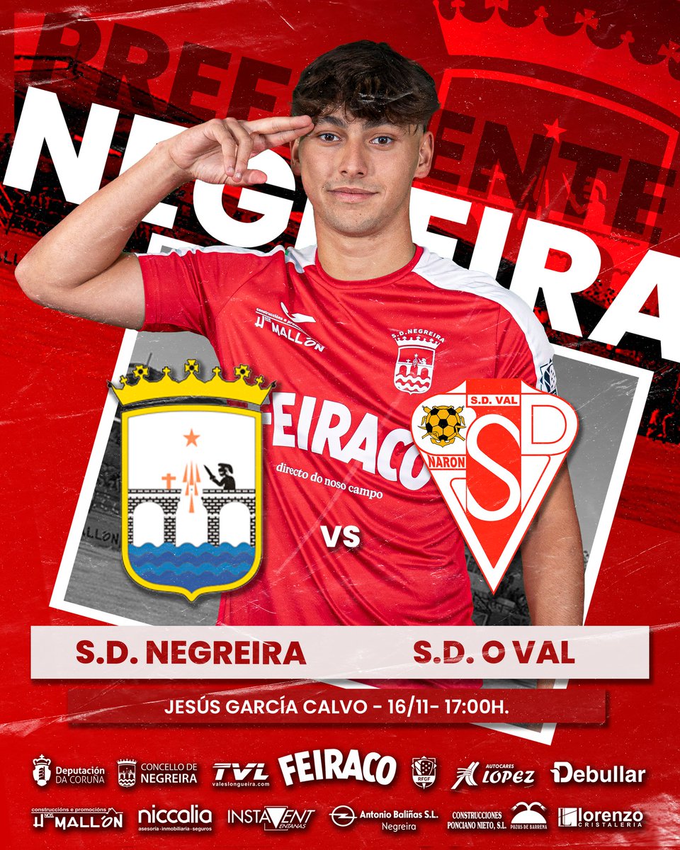 SDNegreira's tweet photo. PRÓXIMO PARTIDO ⚽❤️💙 
Manu Mayán coa previa da xornada 11 de Preferente Futgal G1 
🆚 @sdovaldenaron
⏰ 17:00h 
🏟️ Jesús García Calvo  

#lévasenocorazon https://t.co/tHsPc5oit7