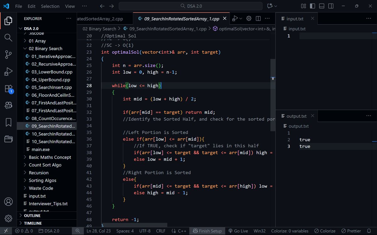 Kartikk_Jain's tweet image. Today&apos;s Progress📚
Solved around 5 Binary Search problems to strengthen my understanding of BS and logic building.
Also learned about React fundamentals — components, hooks, and state.
Had to prepare for my semester mid-term exams as well.
#ReactJS #DSA #BinarySearch #CodeJourney