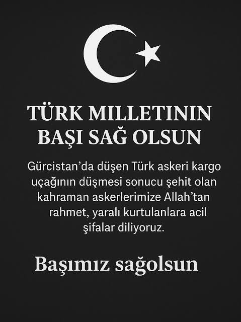 Başımız sağolsun