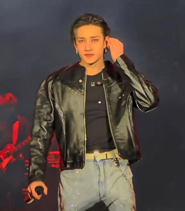 smth about chan in leather jackets