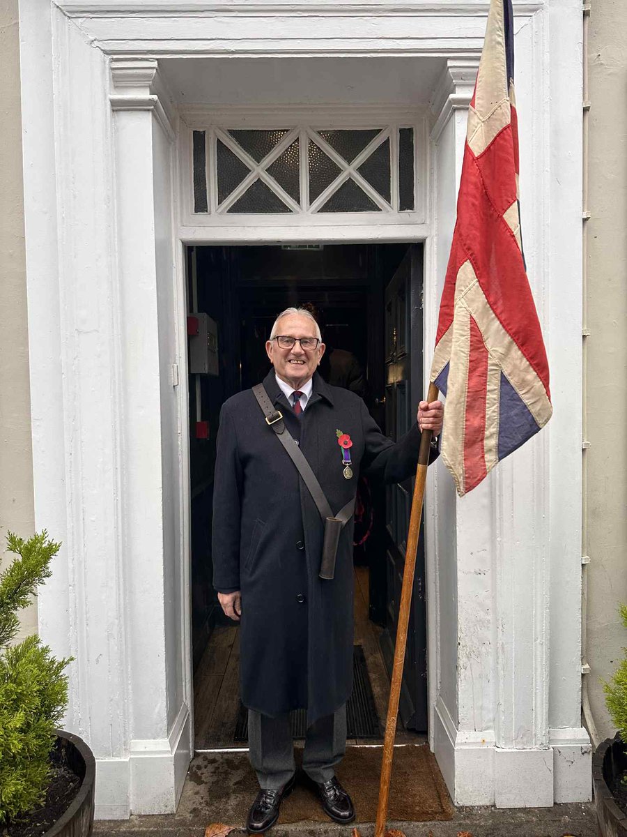 Today an informal gathering was held at North Road to pay respects to the fallen of all conflicts. Chris Veitch of the Remembrance Group gave a reading and a 2 mins silence was held. The Last Post was sounded by bugler Kate McDougal. A beacon of Peace was lit &amp; wreathes laid.