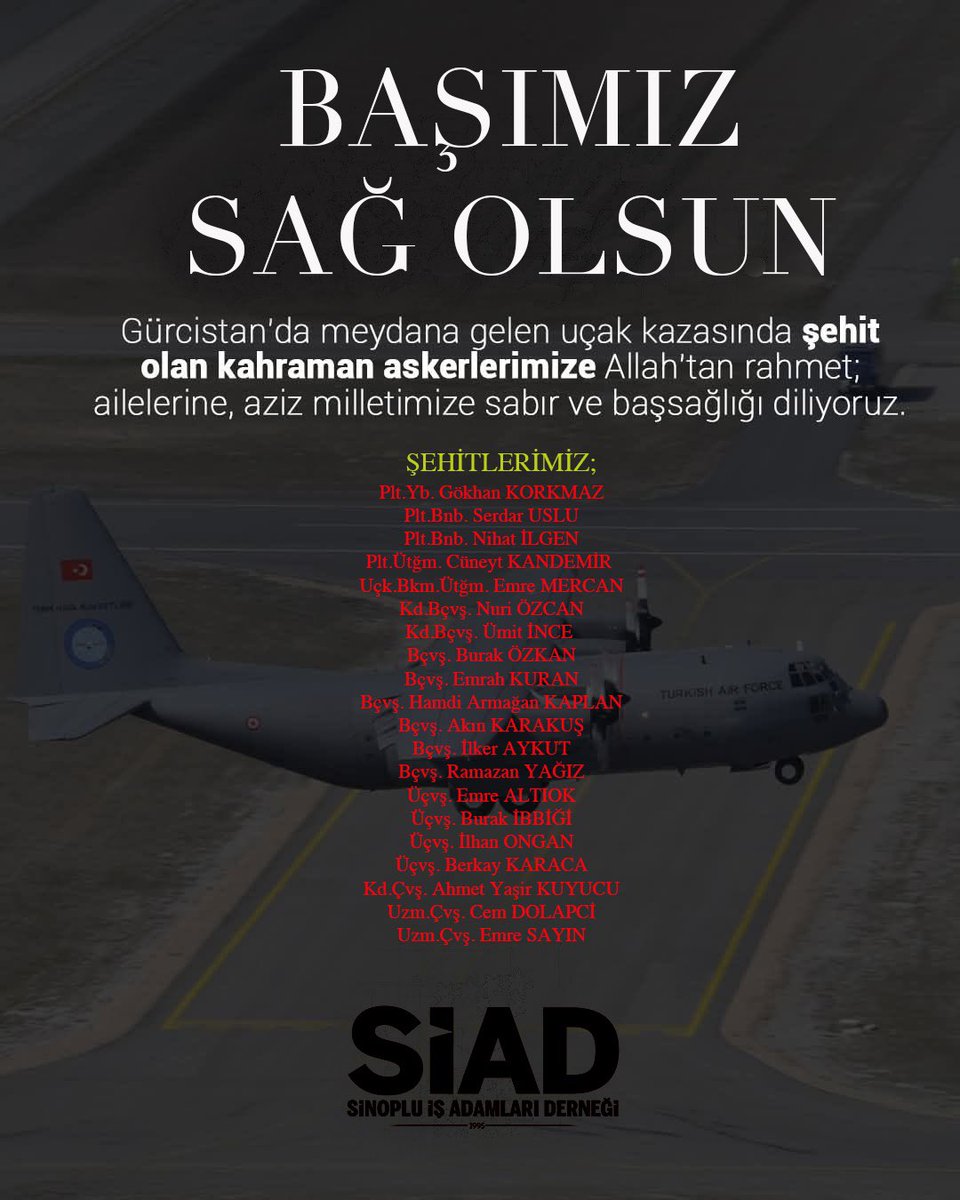 Milletimizin başı sağolsun. 🇹🇷