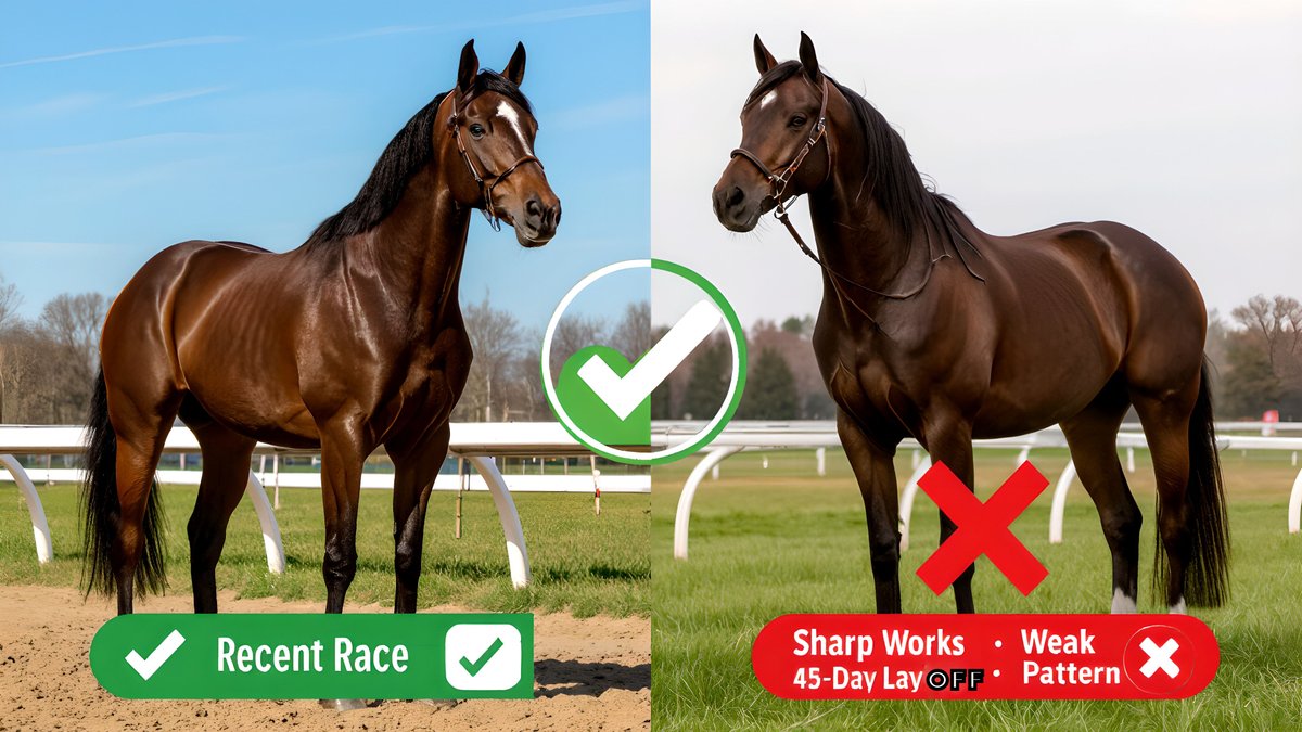 horseRacingPace's tweet image. 💎The Form Filter: Your First Line of Defense Against Bad Bets 🛡️💎🏋️
Before you analyze anything else, eliminate horses that aren&apos;t physically ready to compete. 

horseracingedge.blogspot.com/2025/07/Form-F…
#FormAnalysis #HorseRacing #HandicappingBasics