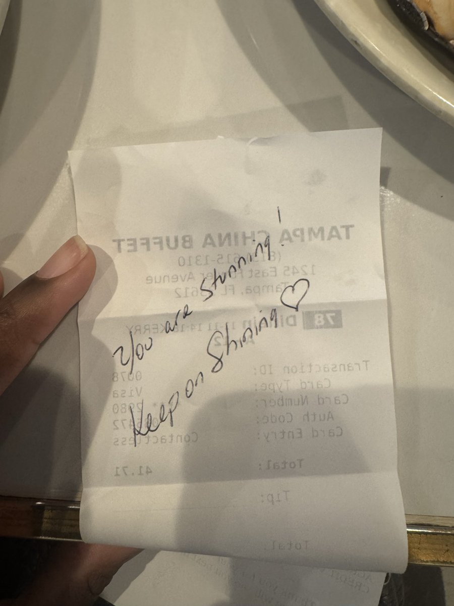 Was chowing down at a buffet with my hg and an old man leaving with his family left me this😭 I’m gonna cry