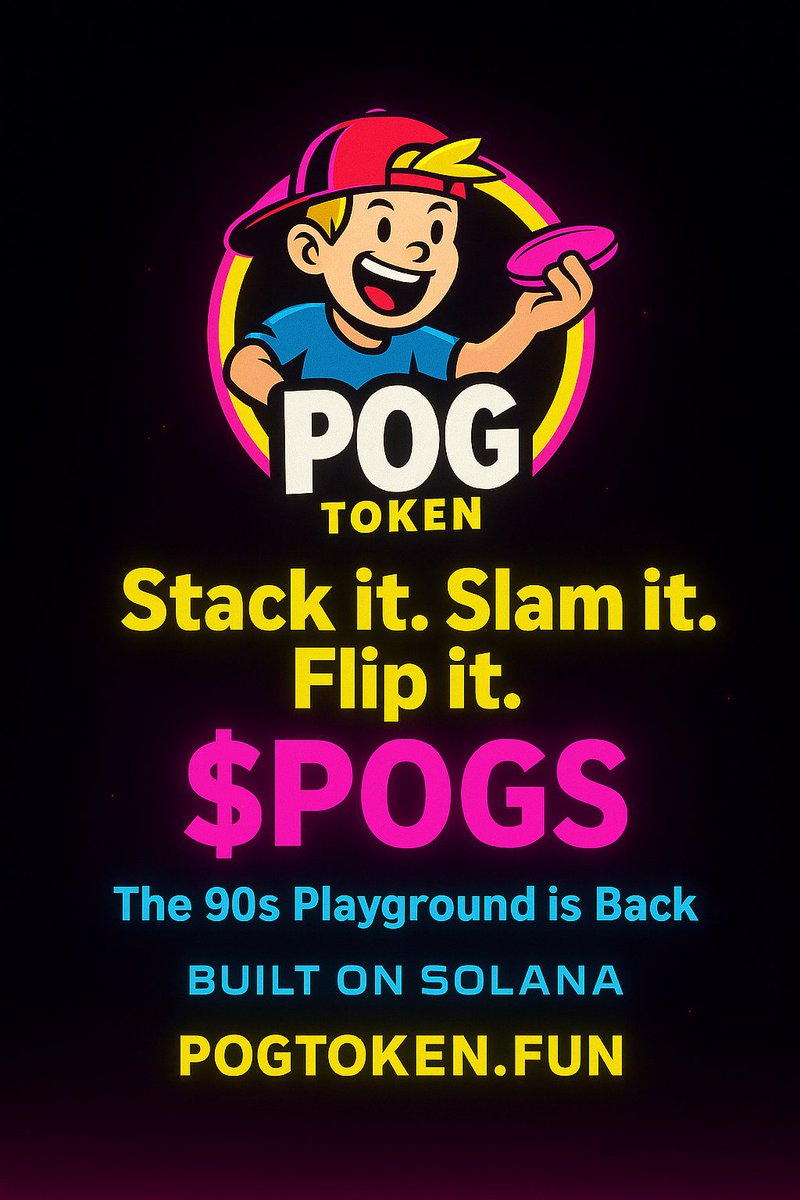 POGToken's tweet image. Bringing the 90s back, one block at a time 🕹️
POG Token ($POGS) on #Solana 🔮
 POGToken.fun
@solana @SolanaDevs @SolanaStatus @SolanaBreakPoint #POGToken #Crypto