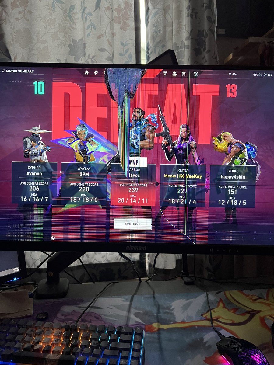 Great game Valorant. Give me all the fucking idiots on my team and give the other immortal smurfs every fucking game.