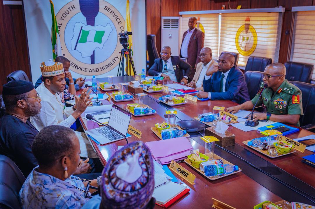 CRDCUPolicyFGN's tweet photo. Today, the Central Results Delivery Coordination Unit (CRDCU), led by the Head of Administration, Mrs. Yetunde Akinloye, held a strategic meeting with Brigadier-General Olakunle Oluseye Nafiu, the Director-General of the @officialnyscng and his management team at NYSC Headquarters, Yakubu Gowon House, Abuja.

While speaking on behalf of the Special Adviser to the President on Policy and Coordination, @hadizabalausman, the Special Adviser to the Minister of Education and Team Lead of the delegation, Mr. Ismaila Adiatu, commended the Director-General for the innovative steps he has taken since assuming office. He also emphasised the importance of addressing systemic bottlenecks affecting the NYSC, including funding constraints, infrastructural deficits, and the need for stronger inter-agency collaboration.

The meeting also spotlighted the ongoing NYSC reform process. Mr. Adiatu noted that a comprehensive survey had already been conducted by the NYSC Reform Committee to gather insights from Corps Members and stakeholders nationwide. He informed that a validation session, which will review the findings and lay the groundwork for implementing reforms designed to modernise the scheme and enhance its relevance in today’s Nigeria will hold soon. 

In response, the Director-General of NYSC outlined a bold five-year strategic plan aimed at transforming the Corps. Among the key initiatives, he highlighted the expansion of orientation camps to ensure better security and improved living conditions for Corps Members. He also emphasised the establishment of additional SAED (Skills Acquisition and Entrepreneurship Development) workshops to equip youths with practical skills for self-reliance, alongside initiatives to provide greater access to basic health and welfare services.