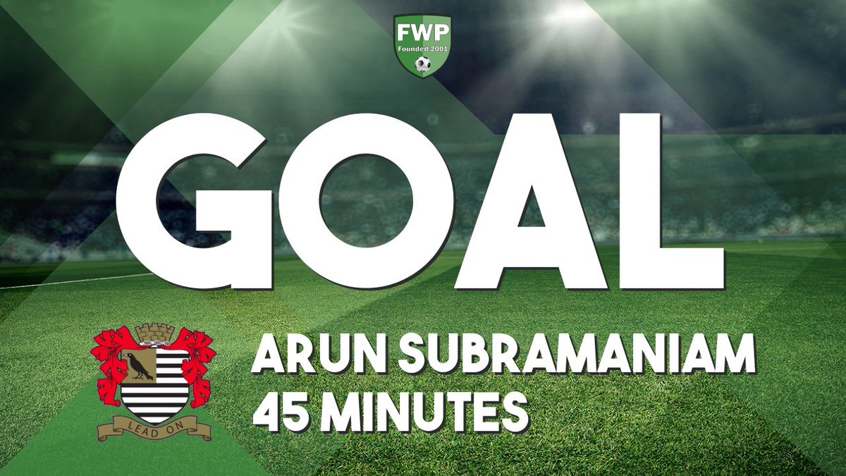 GOAL: Woodley United 0-3 MOLESEY - Arun Subramaniam (45+1')