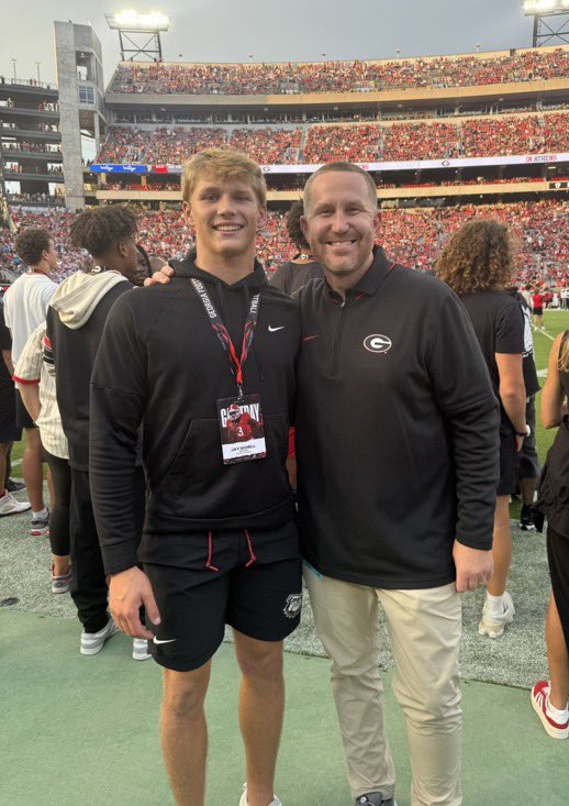 Excited to be back in Athens, GA this weekend to visit <a href="/GeorgiaFootball/">Georgia Football</a> Between the Hedges for a primetime kick!!  🔴⚫️ #GoDawgs #BUILT4Ships🦅 #AGTG <a href="/RabunGapEagles/">Rabun Gap Athletics</a> <a href="/coachdtwhite/">Derek White</a> <a href="/KirbySmartUGA/">Coach Kirby Smart</a> <a href="/CoachSchuUGA/">Glenn Schumann</a> <a href="/CoachDiribe96/">Chidera Uzo-Diribe</a> <a href="/CoachStreeter/">Brandon Streeter</a> <a href="/_CoachThacker/">Coach Andrew Thacker ⁸</a>