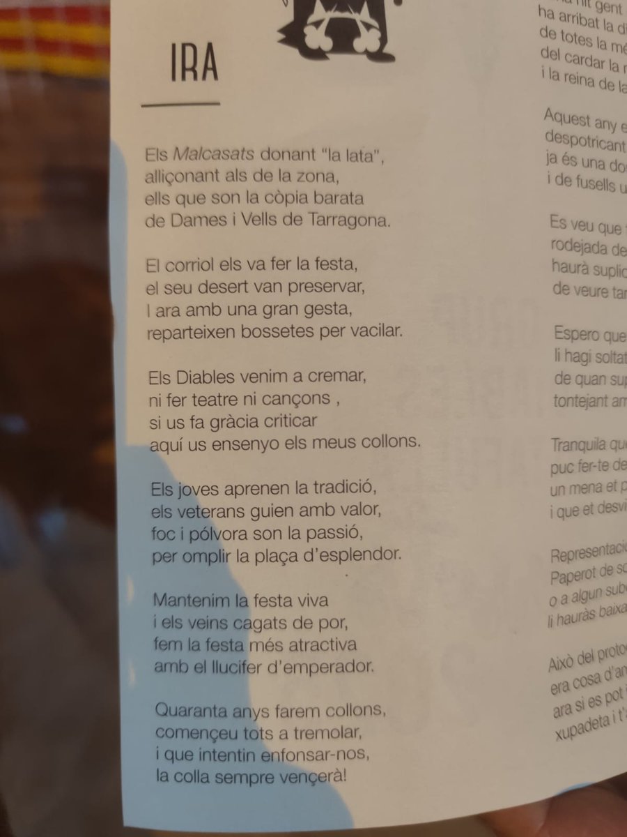 Gràcies Diables d'Altafulla per parlar de nosaltres 🫶🏻 
Quan vulgueu us ensenyem a fer rimes consonants i heptasíl•labs.