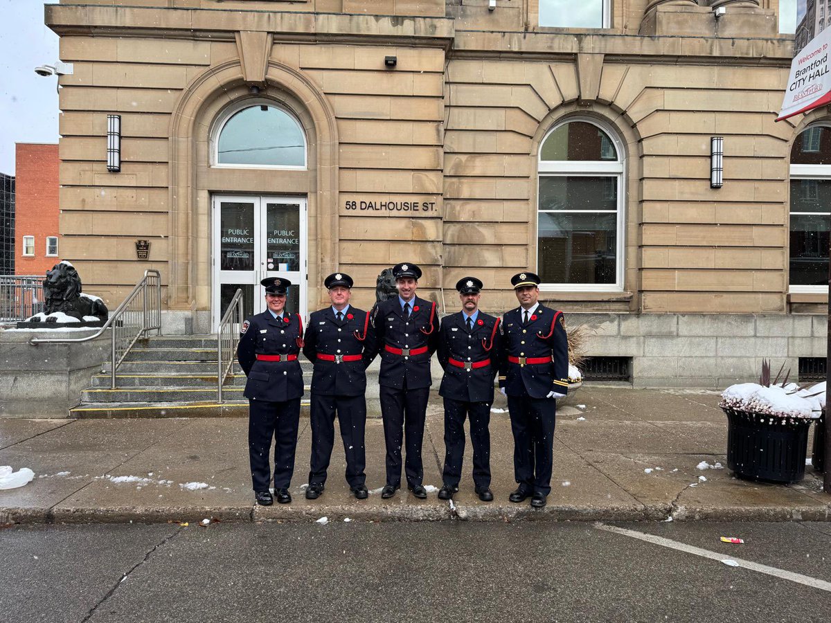 Great turnout from the community at today’s Remembrance Day ceremony. An honour to march and debut our new Honour Guard. #LestWeForget
