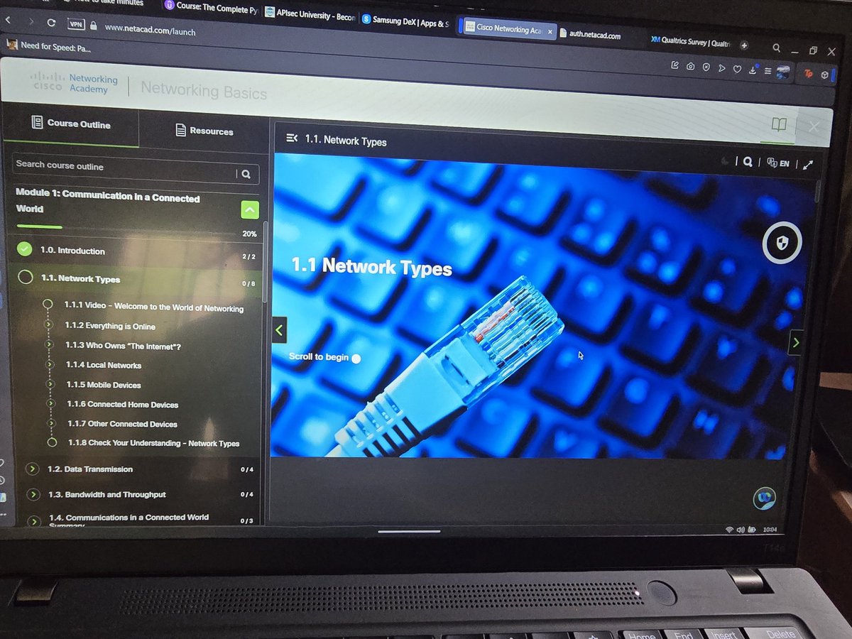 OsauyiFisayo's tweet image. Day 2 learning 
From local networks to global connections 🌍
Explored how devices talk, how data moves, and how the internet connects us all 💡
Learning never stops! #NetworkingBasics #TechJourney
@the_cybrarians @learningatcisco @CiscoNetworking #Day2learningwiththecybrarians