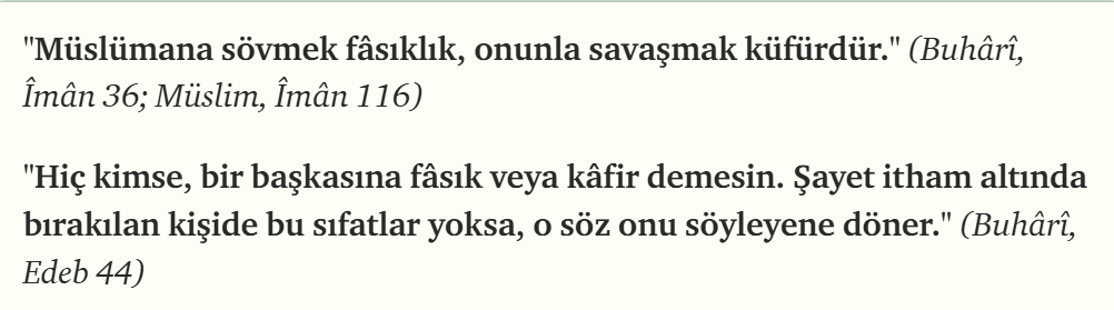 CemilGunesli2's tweet photo. 1-"F..ö" söylemini kullanarak imanınızı ve ahiretinizi tehlikeye atmayın!

Görseldeki ve aşağıda paylaşacağım ayet ve hadislere göre, hiçbir suç işlememiş milyonlarca mü'min insana "terörist" demek, kişinin imanına mal olabilecek bir fısk ve küfür söylemidir. https://t.co/427gxLiuMV