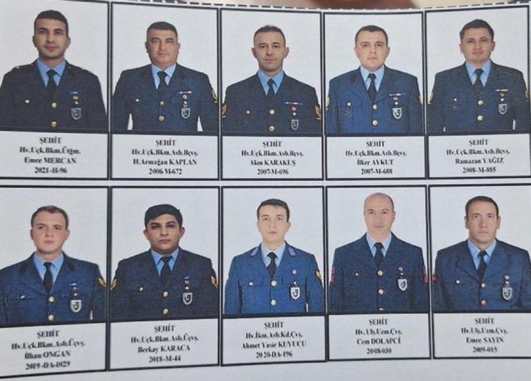 darkwebhaber's tweet image. Gürcistan’da meydana gelen C-130 kazasında şehit olan 20 kahraman askerimiz:

Plt.Yb. Gökhan KORKMAZ
Plt.Bnb. Serdar USLU
Plt.Bnb. Nihat İLGEN
Plt.Ütğm. Cüneyt KANDEMİR
Uçk.Bkm.Ütğm. Emre MERCAN
Kd.Bçvş. Nuri ÖZCAN
Kd.Bçvş. Ümit İNCE
Bçvş. Burak ÖZKAN
Bçvş. Emrah KURAN
Bçvş.…