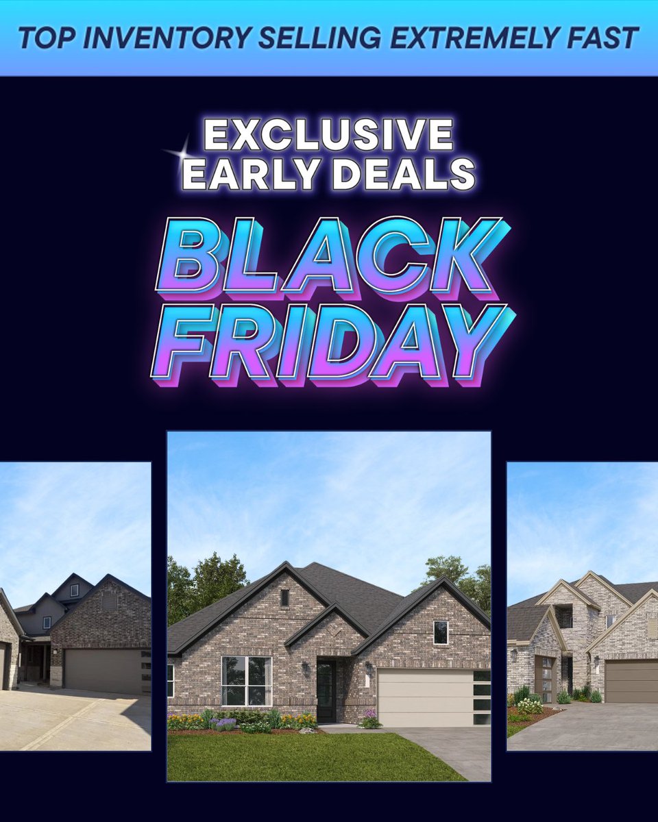 VBHouston's tweet image. 🖤 Exclusive Early Black Friday 2025 at Kresston 🖤

Discover Kresston, a beautiful new community offering country-inspired living in Montgomery, TX. 

📞 Call us today at (888) 671-8175 to schedule a tour!

#LennarHouston #Kresston #MontgomeryTX #ExclusiveEarlyBlackFriday