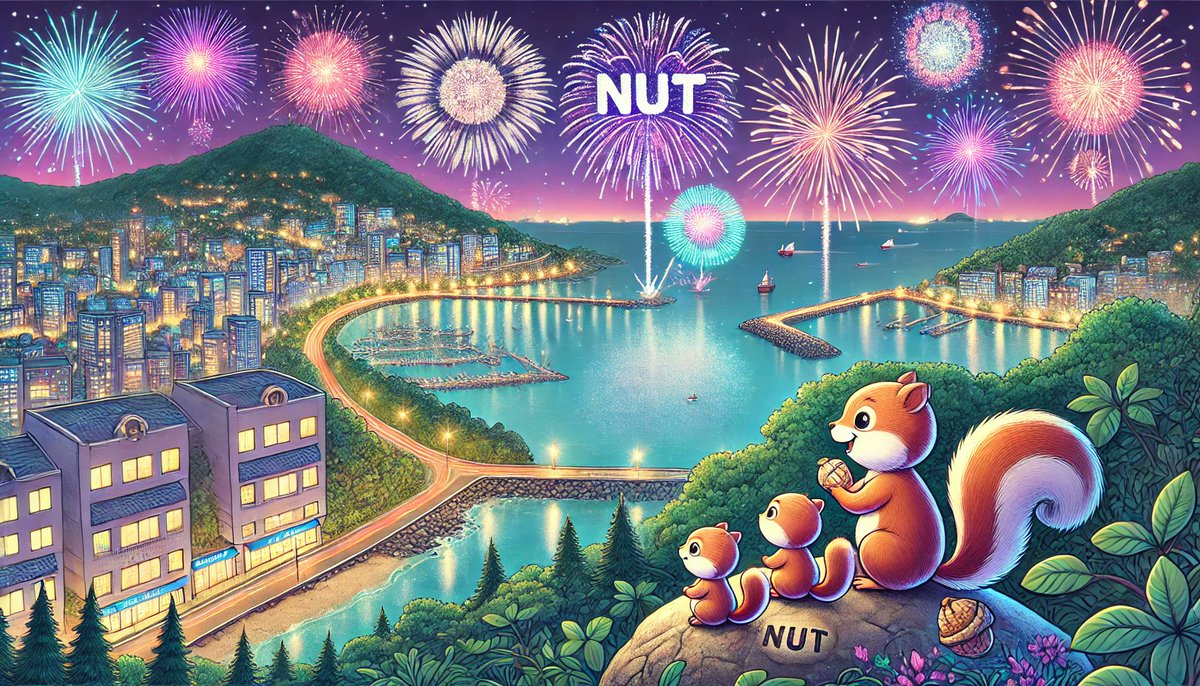 🎉 Happy birthday to $NUT #Nutcoin!! 🎉

🐿 Already 2 years old! 🐿 

🌐 Recap of what was built within the ecosystem:

- #CoinMarketCap, #CoinGecko, #Digifinex, #Ascendex listing
- $NUT Deployed on #Arbitrum One, #Solana &amp; #Base
- Nuts.family - $NUTS #NFTs and